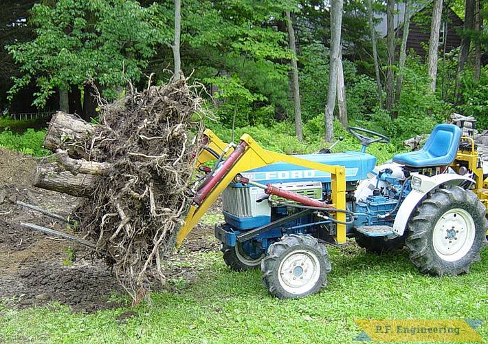 Paul&rsquo;s Ford 1110 with outfitted with his original front-end loader
