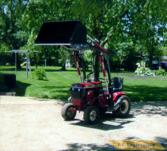 Charles D. Medford, MN Wheel Horse loader | wheelhorse loader left side by Charles  D., Medford, MN