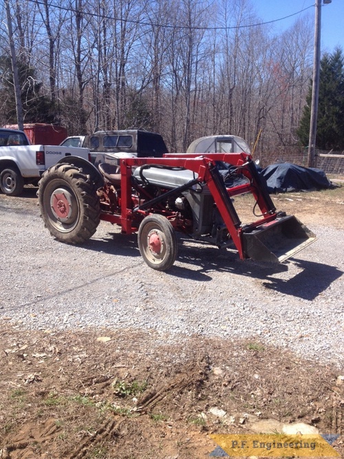 Derrick D. Ford N loader | Ford 9N loader low bucket