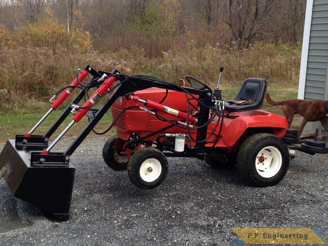 Grant R., Milton, VT Gravely loader | Gravely loader lifting front end by Grant R., Milton, VT