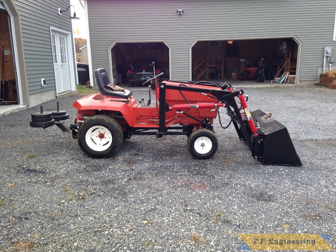 Grant R., Milton, VT Gravely loader | Gravely loader right side buy Grant R., Milton, VT