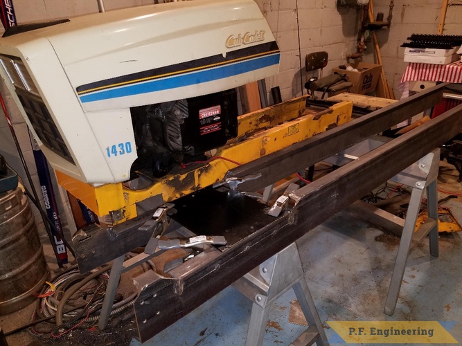 Kyle H., Minneapolis, MN cub cadet 1430 loader | Cub Cadet 1430 loader getting new frame by Kyle H., Minneapolis, MN