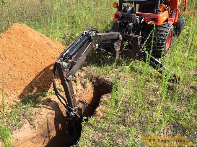 Mark J., Kubota BX2200 backhoe | Kubota BX2200 micro hoe digging by Mark J.