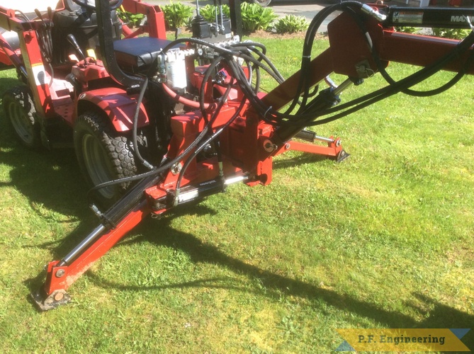 Rick C., Berwick, Nova Scotia Honda 5518 micro hoe | Honda 5518 loader stabilizer arms by Rick C., Berwick, Nova Scotia, CN