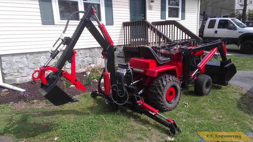 Eric G. - Wheel Horse D-200 | Eric G. stanhope, NJ WheelHorse D-200 loader and micro hoe