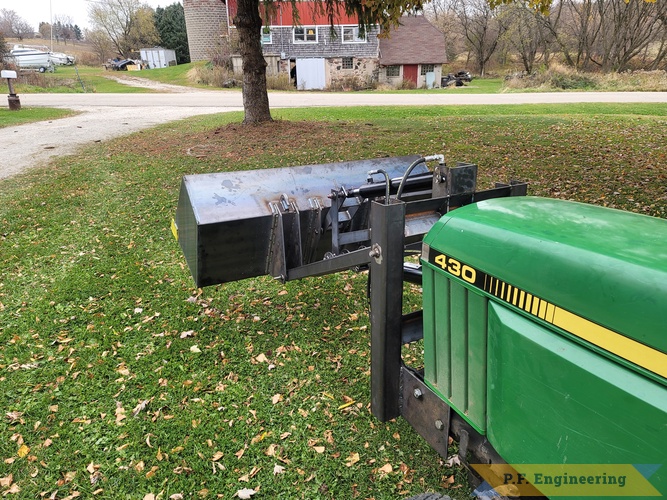 Alan B. in Neosho, Wisconsin - John Deere 430 - Pin-on Mini Payloader | Alan B. from Neosho, WI JD430 mini payloader