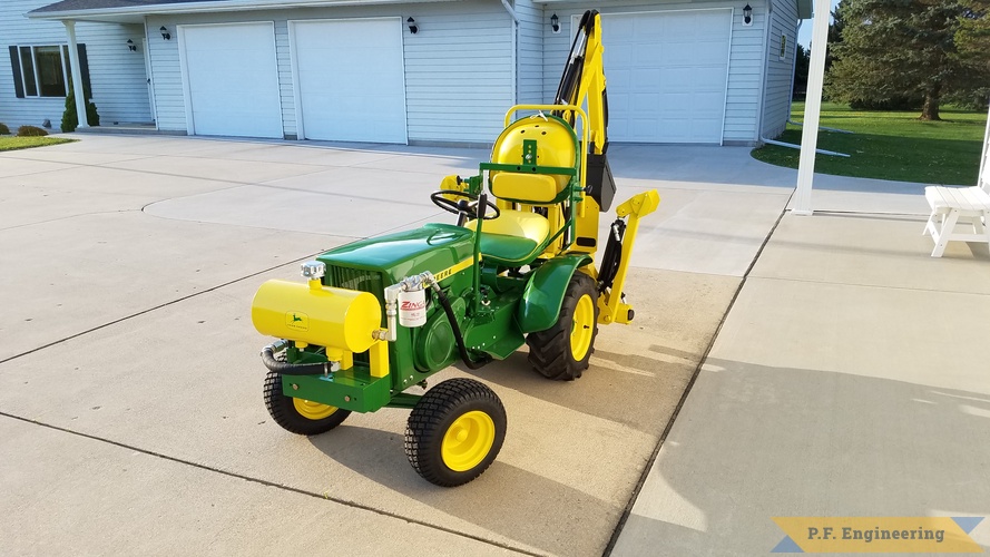 Frank B. in Hartfort, WI - Backhoe - John Deere 110 | JD 110 Micro Hoe front