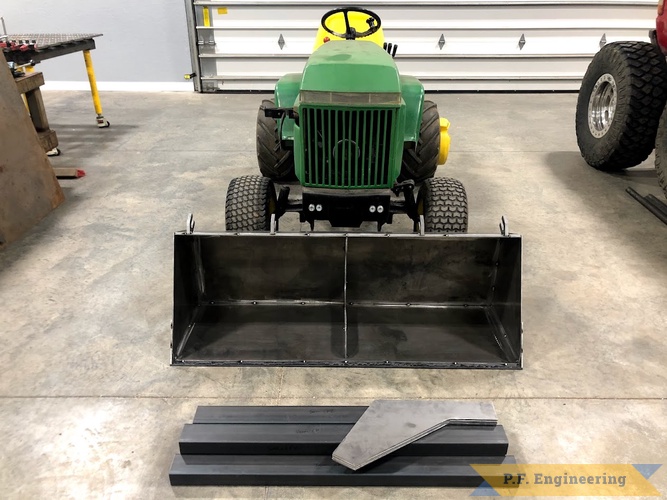 Dan W., Eureka IL, Front-end Loader | Dan W. Eureka IL, 48 inch bucket on John Deere 420