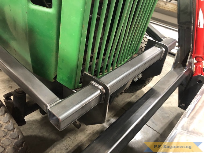 Dan W., Eureka IL, Front-end Loader | John Deere 420 front brace attachment for front end loader