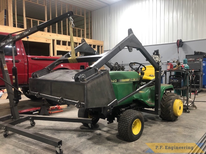 Dan W., Eureka IL, Front-end Loader | John Deere 420 loader bucket dump