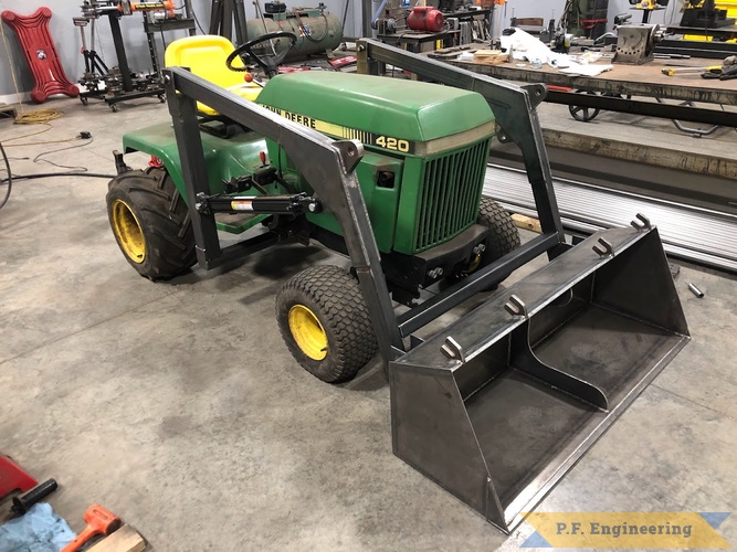 Dan W., Eureka IL, Front-end Loader | John Deere 420 loader under construction