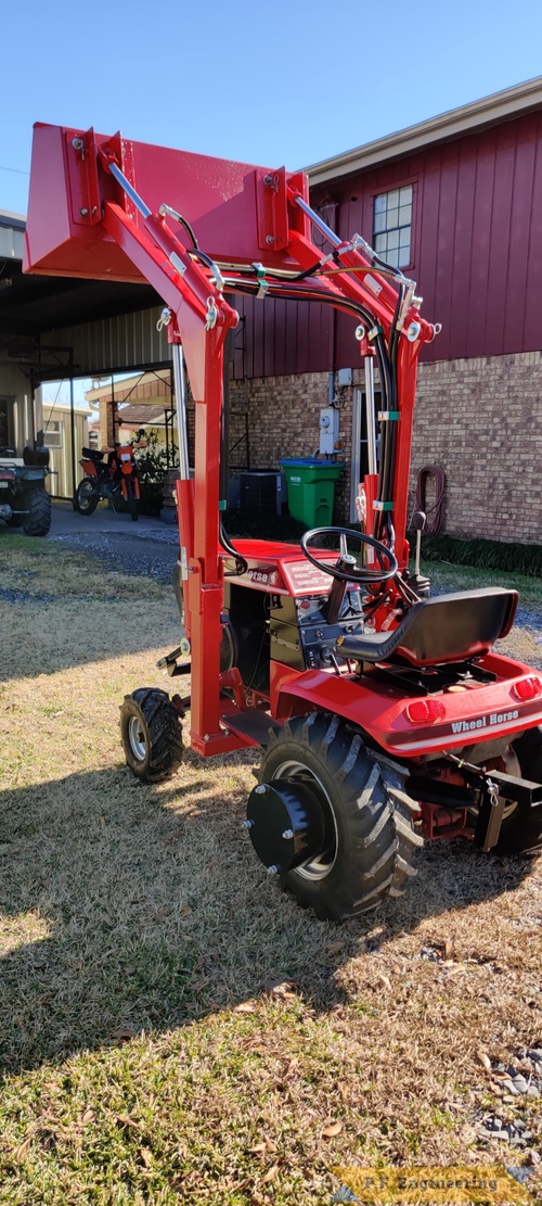 1985 Wheelhorse 310-8 loader by Don A., Thibodaux, LA | 1985 Wheelhorse 310-8 loader by Don A., Thibodaux, LA,view of rear