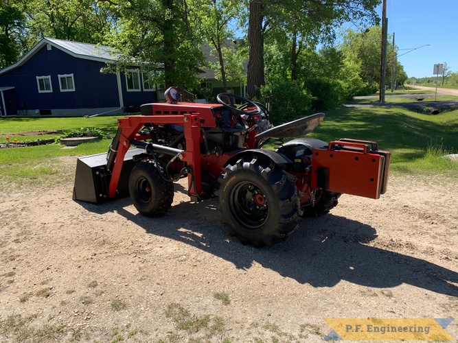 Stephen S. Winnipeg MB Canada Sears Craftsman loader | Stephen S. in Winnepeg, MB Canada 1975 Sears Suburban Loader left rear view