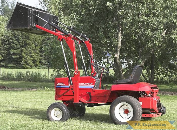 nice work on the Gravely loader Lloyd! | Gravely 8199-KT PRO garden tractor loader_5