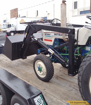 mitsubishi 630D compact tractor loader left side