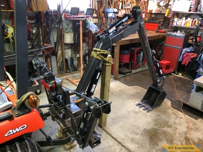 Kubota BX2200 boom arm fabrication by Mark J.