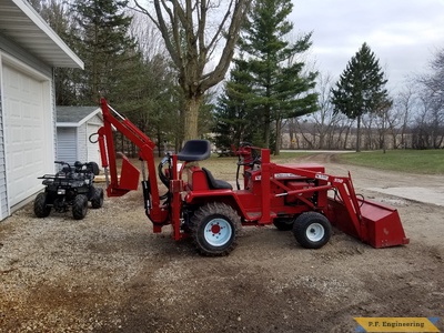 WheelHorse D series Micro Hoe swivel seat by Matt C., West Bend, WI