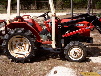 Yanmar YM1720D by Sam D. in Camden, S.C. with p.f.engineering front end loader right side view