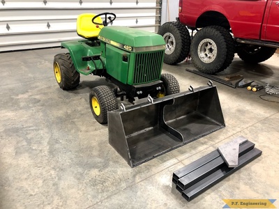 Dan W. Eureka IL, 48 inch  bucket on John Deere 420 .2