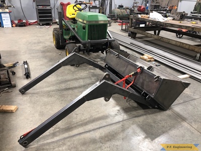 John Deere 420 tower braces