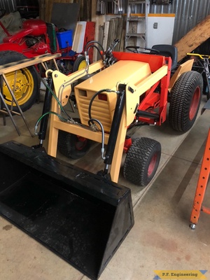 Calvin K. from Thamesford, Ontario Canada and his CASE 444 loader left front view