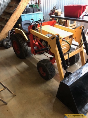 Calvin K. from Thamesford, Ontario Canada and his CASE 444 loader right front view