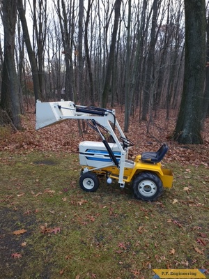 Eric D. Friedens, PA 1976 Cub Cadet 1200 front end loader left size2.jpg