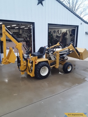 Roger S. Cub Cadet 149 backhoe and loader right side 