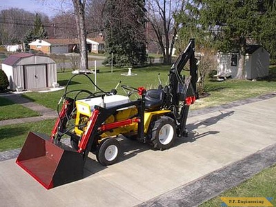 Cub Cadet 125 garden tractor loader_1