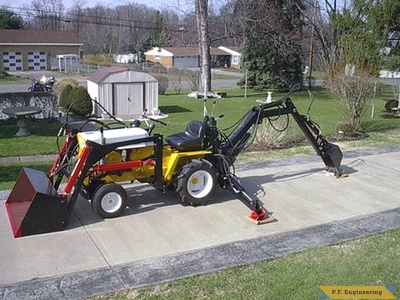 Cub Cadet 125 garden tractor loader_2