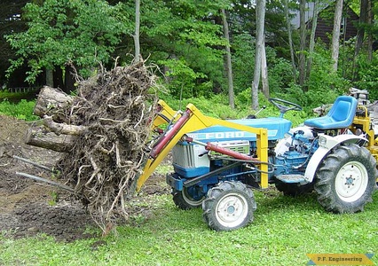 Paul's Ford 1110 with outfitted with his original front-end loader