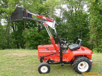 Gravely 8122 garden tractor loader_3