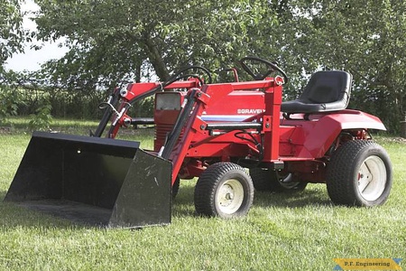 Gravely 8199-KT PRO garden tractor loader_4