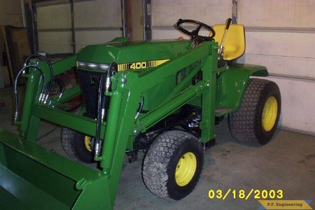 John Deere 400 Garden Tractor Loader_1