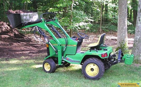 John Deere 425 AWS garden tractor loader_1