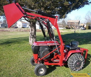 Wheel Horse 310-8 garden tractor loader_1