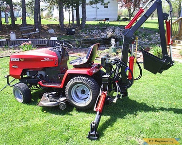 Huskee 20-50 garden tractor Micro Hoe_2