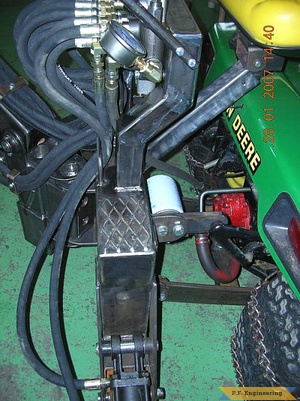 John Deere 322 garden tractor Micro Hoe_5