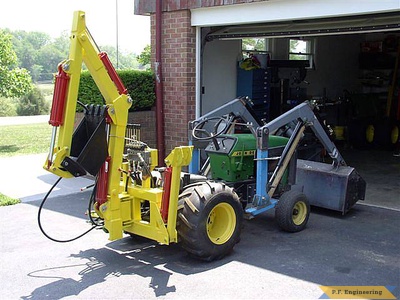 John Deere 430 garden tractor Micro Hoe_8