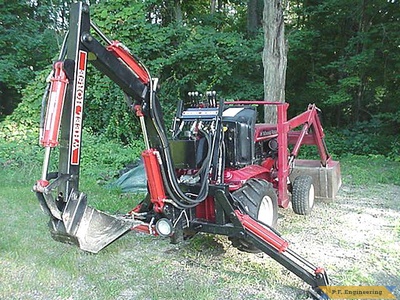 Wheel Horse 416-8 garden tractor Micro Hoe_2