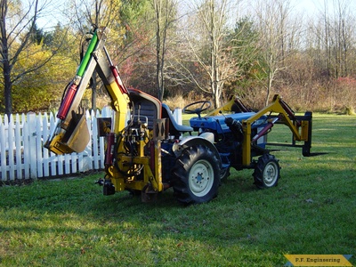 ford 1110 with micro hoe and forks