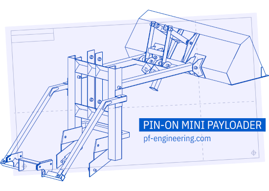 A picture of P.F. Engineering's Pin-on Mini Payloader Plans